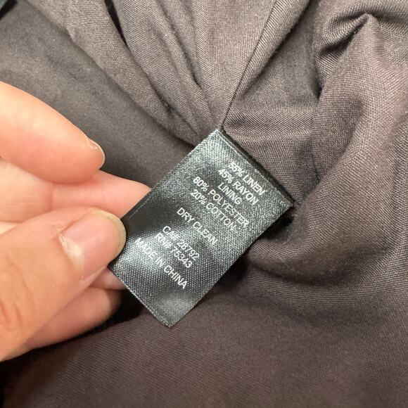 House of Harlow 1960 Skirt Womens Medium Floral Print Midi Tiered Linen Blend - Picture 9 of 9